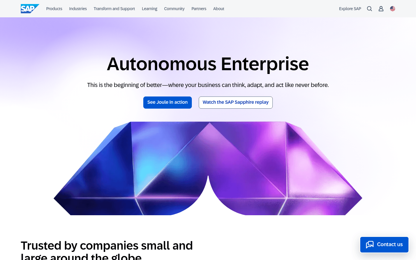 SAP S/4HANA Asset Management homepage screenshot