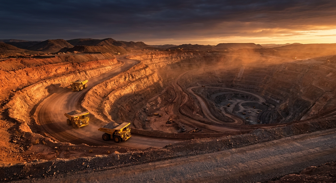 Haul trucks at the pit · Taavura Earth Moving
